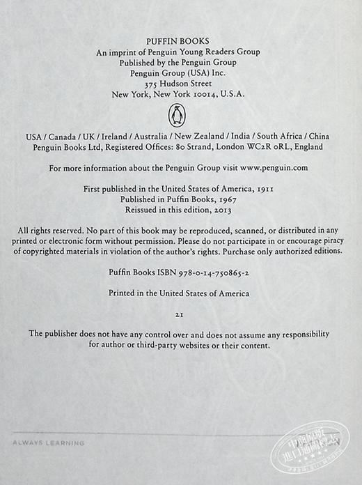 【中商原版】小飞侠彼得潘 毛边书 英文原版 Peter Pan Puffin Chalk J M Barrie 詹姆斯巴里 儿童文学百年经典童话故事 商品图4