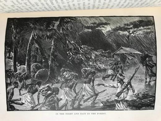1890年 亨利·莫顿·斯坦利《最黑暗的非洲》（全2卷） 152幅木版画插图与地图 真皮精装大32开 商品图9