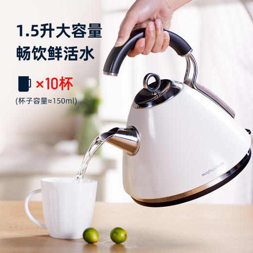 摩飞电器 MR7456A摩飞电水壶家用英伦品质电热水壶不锈钢烧水壶 商品图2