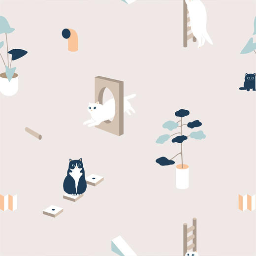 【幸运土猫】迷踪喵如茉全棉纯棉猫三四件套件柔软被套原创设计 商品图4