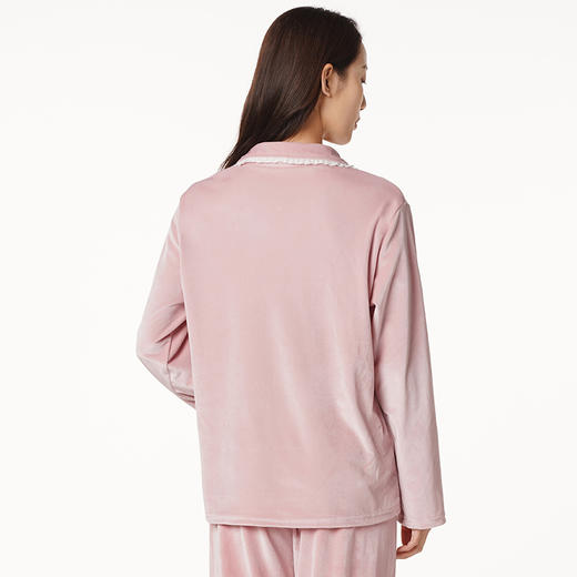 都市丽人生活家居女士丝绒套装丝绒厚家居服长袖睡衣LH21K2 商品图2
