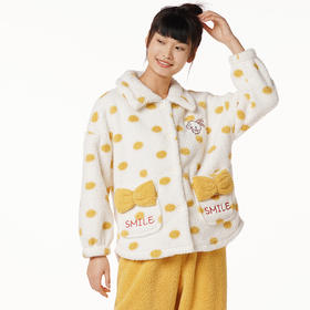 都市丽人生活家居女士米粒绒套装米粒绒厚家居服长袖睡衣LH21G4