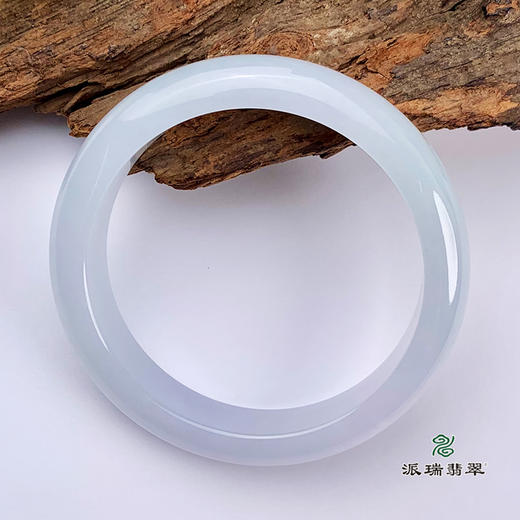 派瑞翡翠 翡翠手镯 糯种 紫色 商品图3