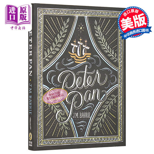 【中商原版】小飞侠彼得潘 毛边书 英文原版 Peter Pan Puffin Chalk J M Barrie 詹姆斯巴里 儿童文学百年经典童话故事 商品图0