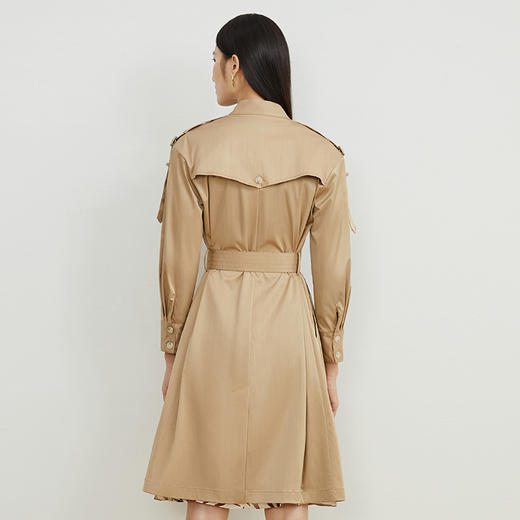 EITIE爱特爱纪秋季新款纯色显瘦风衣6704407 商品图4