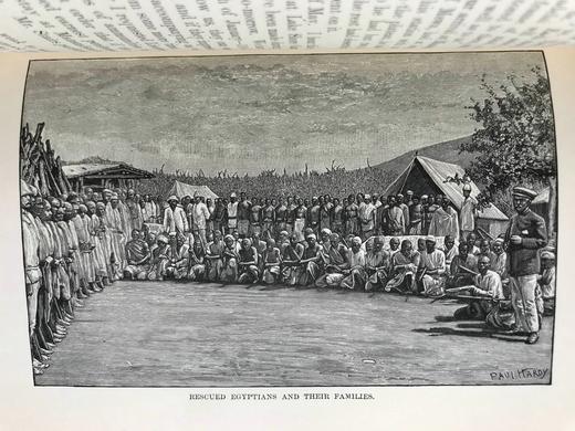 1890年 亨利·莫顿·斯坦利《最黑暗的非洲》（全2卷） 152幅木版画插图与地图 真皮精装大32开 商品图13