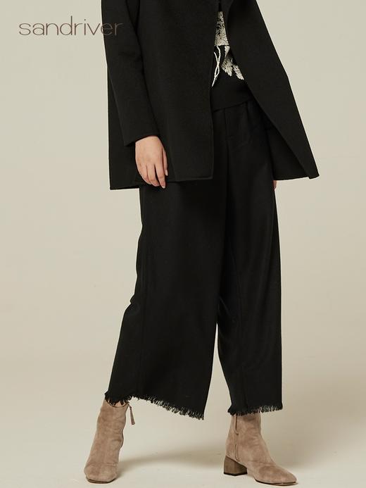 流苏边羊绒休闲裤 SJF94K186W 商品图1