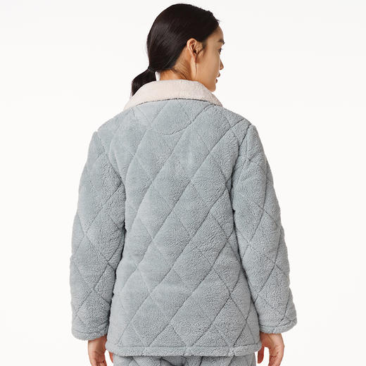 都市丽人睡衣三层夹棉法兰绒夹棉家居服长袖类LH21M3 商品图2