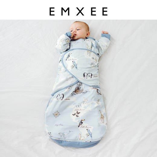 【宝宝安睡】嫚熙婴儿防惊跳睡袋儿童新生儿防踢被宝宝襁褓睡袋春秋款 商品图5