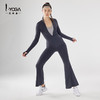 IYOGA瑜伽服外套夹克长袖及臀修身显瘦保湿拇指套防滑亲肤胶原蛋白面料J024 商品缩略图7