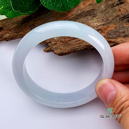 派瑞翡翠 翡翠手镯 糯种 紫色 商品图2