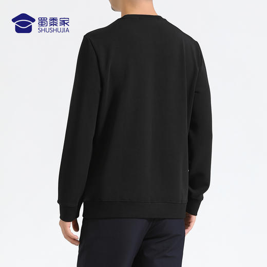 【实付满399送保温杯】【空气层圆领卫衣（付款后7天左右发）】高弹透气通勤卫衣 垂顺抗皱长袖上衣 商品图3