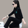 SP63-5517新款时尚气质休闲立领长袖卫衣运动阔腿裤两件套 商品缩略图3
