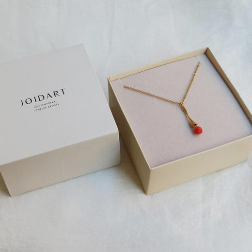 北京仓｜Joidart-Eclat-珊瑚色 Murano玻璃 项链［西班牙设计师］ 商品图4