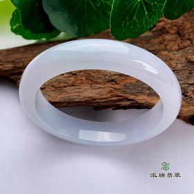 派瑞翡翠 翡翠手镯 糯种 紫色