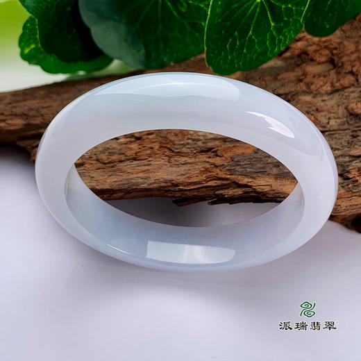 派瑞翡翠 翡翠手镯 糯种 紫色 商品图0