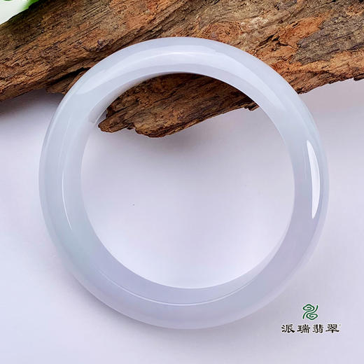 派瑞翡翠 翡翠手镯 糯种 紫色 商品图3