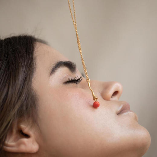 北京仓｜Joidart-Eclat-珊瑚色 Murano玻璃 项链［西班牙设计师］ 商品图5