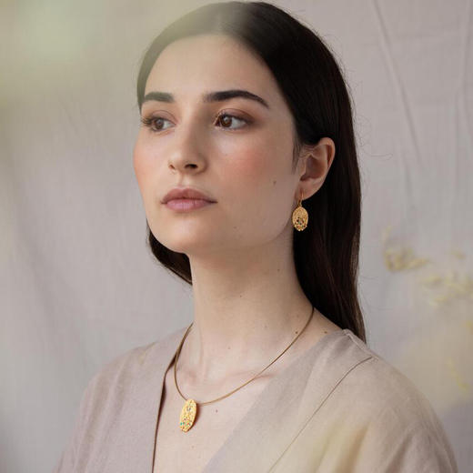 北京仓｜Joidart-Puntillista-多色 珐琅 耳环［西班牙设计师］ 商品图0