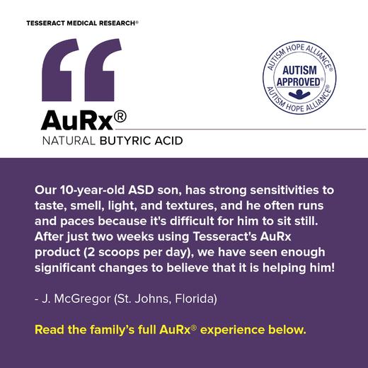 【加州直邮4周介意勿拍-美国医师推荐-儿童丁酸盐粉剂】AuRx®️ 56.7g  口味适宜无刺激味道 肠道免疫水平  自闭症儿童指定肠道支持 商品图5