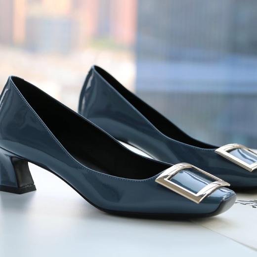 【à perles】R*V*经典方扣，4.5cm小喇叭中跟和平跟，职场通勤扛把子【5-7个工作日】 商品图12