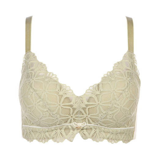 都市丽人自然舒适B杯常规内衣蕾丝薄3/4杯文胸三排扣软脂胶圈LB22G7 商品图7