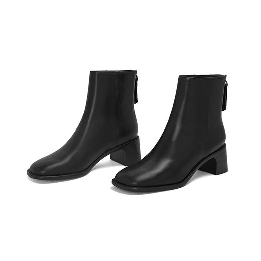 知性文艺 FAYTOBE 秋冬款柔软女短靴方头女踝靴 商品图2