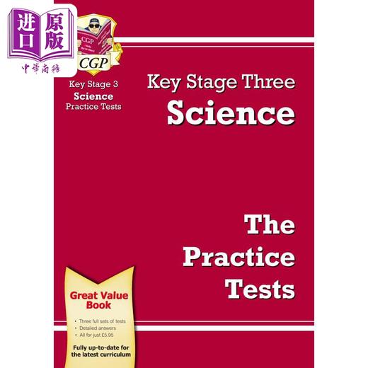 【中商原版】CGP KS3 Science Practice Tests CGP KS3 科学实践测试 英文原版教材 商品图0