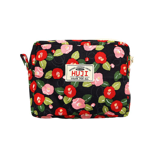 HUJI祤集Motley收纳包插画茶花 商品图1