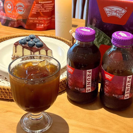 浙梅西梅汁300ml 益生元西梅纤维果餐后果汁饮品/饮料 商品图1