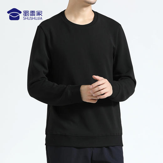 【实付满399送保温杯】【空气层圆领卫衣（付款后7天左右发）】高弹透气通勤卫衣 垂顺抗皱长袖上衣 商品图2