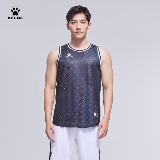 卡尔美训练背心白色针织复古潮流街头篮球跑步无袖运动上衣 商品图3