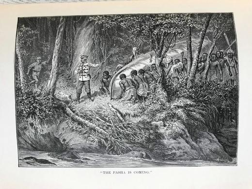 1890年 亨利·莫顿·斯坦利《最黑暗的非洲》（全2卷） 152幅木版画插图与地图 真皮精装大32开 商品图7