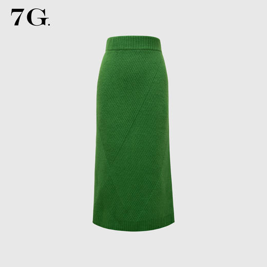 QG22150#美丽诺羊毛针织半身裙（07691#） 商品图1