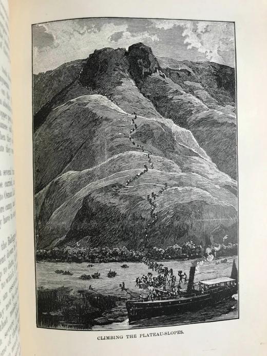 1890年 亨利·莫顿·斯坦利《最黑暗的非洲》（全2卷） 152幅木版画插图与地图 真皮精装大32开 商品图14