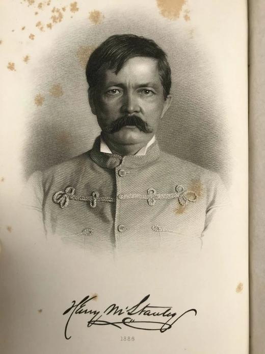 1890年 亨利·莫顿·斯坦利《最黑暗的非洲》（全2卷） 152幅木版画插图与地图 真皮精装大32开 商品图3
