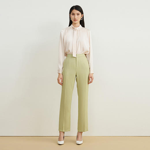 EITIE爱特爱秋季新款时尚职业百搭显瘦飘带小上衣7113801 商品图2