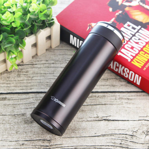 象印（ZO JIRUSHI） 保温杯进口不锈钢双层真空保冷杯时尚旅行办公水杯子480ml SM-JZ48-TD棕黑色 商品图1