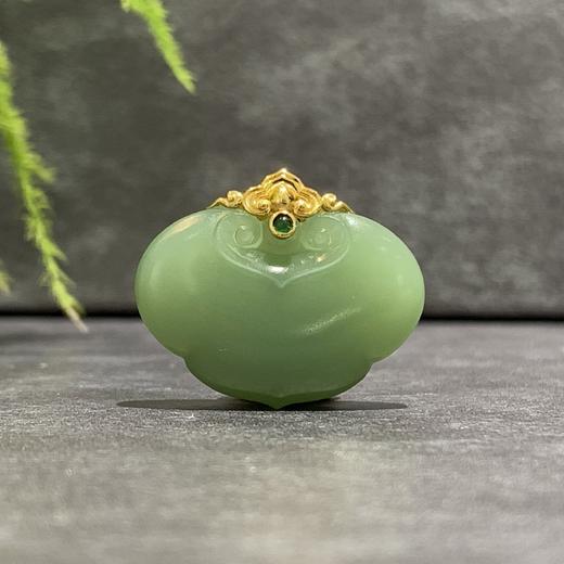 【御珠宫坊】金镶碧玉如意 商品图1