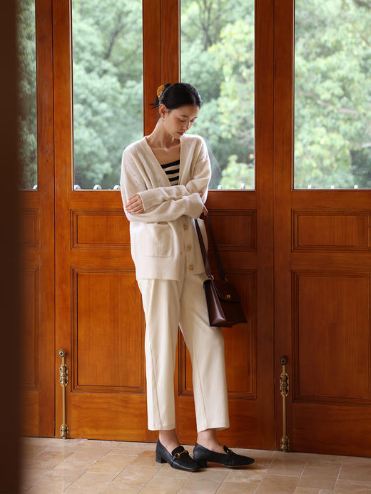 HeyDress休闲裤女春秋宽松烟管裤直筒裤九分裤显高香蕉裤黑色裤子 商品图4