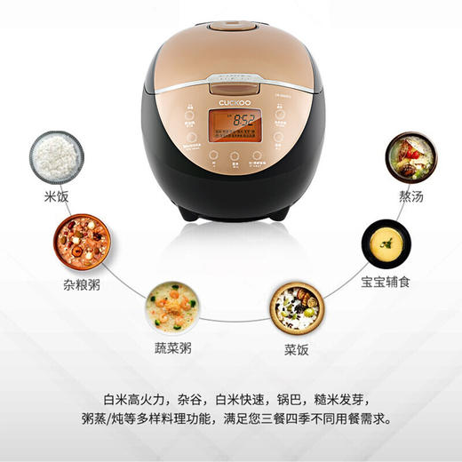 CUCKOO/福库 CR-0660FG 多种能电饭煲3L电饭锅 白红色CR-0658FR 商品图2
