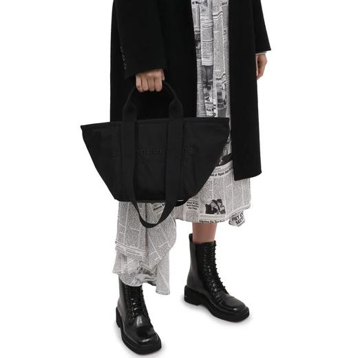 山大王 徽标刺绣手提包购物袋单肩包 中号/大号Z-7136 商品图8