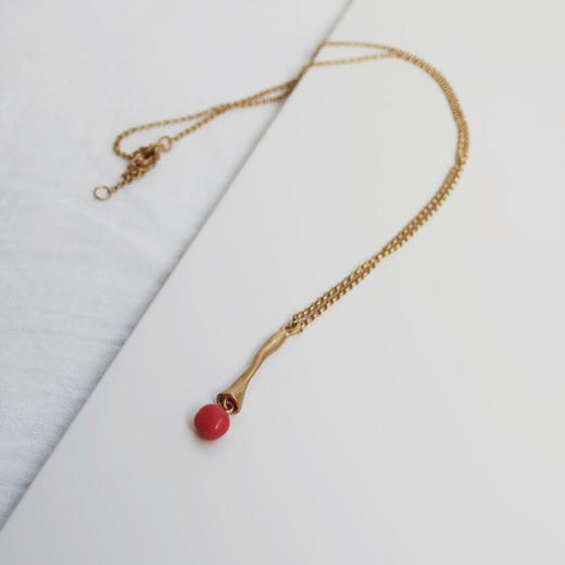 北京仓｜Joidart-Eclat-珊瑚色 Murano玻璃 项链［西班牙设计师］ 商品图3