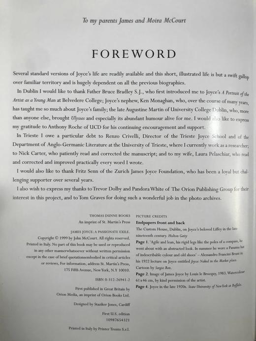 詹姆斯·乔伊斯：富有激情的流亡者 数十幅插图 精装大16开 商品图4