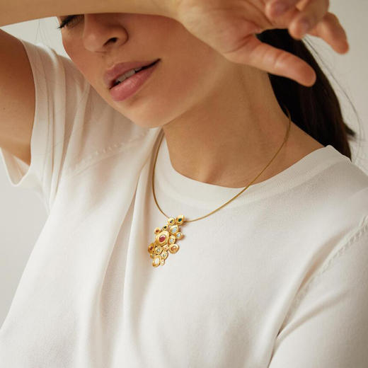 北京仓｜Joidart-Favorita-多色 珐琅 项链（大号）［西班牙设计师］ 商品图0