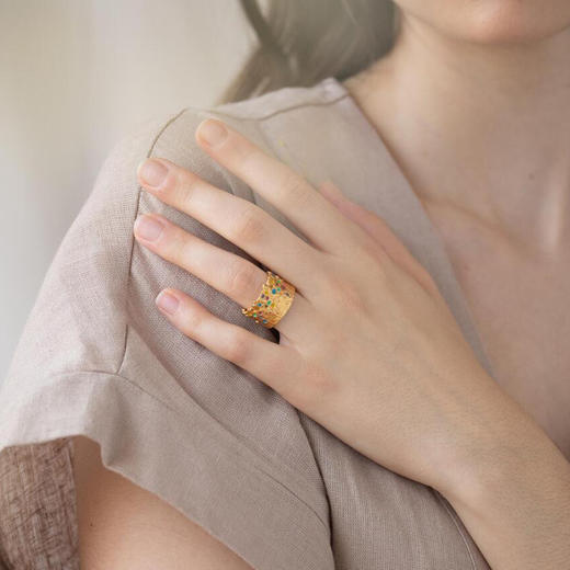 北京仓｜Joidart-Puntillista-多色 珐琅 戒指［西班牙设计师］ 商品图0