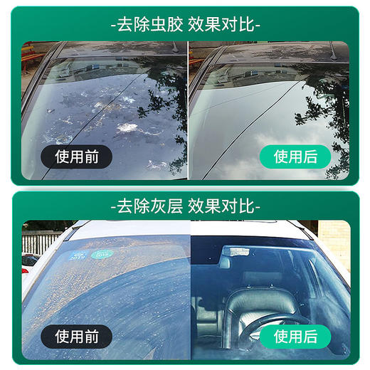 车仆袪油膜玻璃水 强力去污 袪除油膜 使用方便 不伤玻璃 商品图5