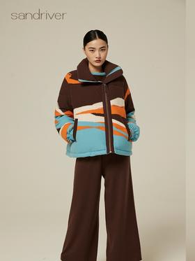 针织羊绒羽绒外套  SJF94W232K