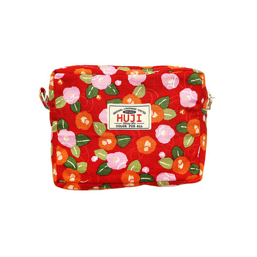 HUJI祤集Motley收纳包插画茶花 商品图0