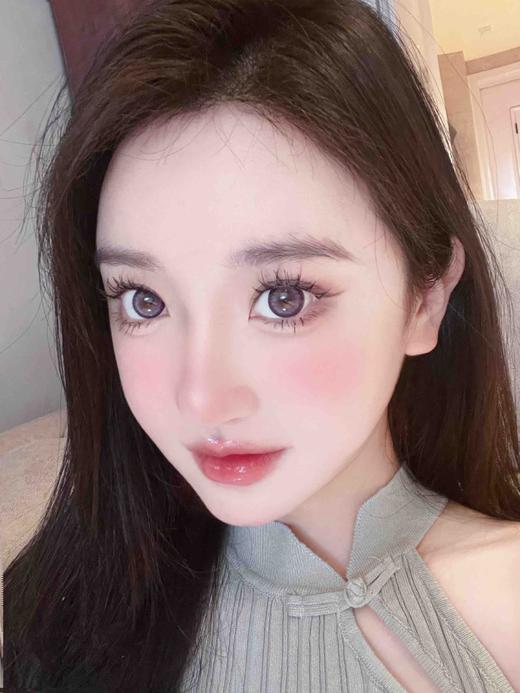 年抛 （编号827)  波斯菊紫 AgensColor / 大直径14.5 着色14.4 / (同品牌多副更划算 选款色板在详情页) 紫色美瞳 商品图7